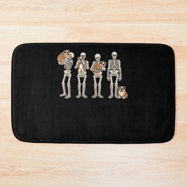 Item preview,  Skeletons Holding Bulldogs Funny Dog Lover Gothic Halloween designed and sold by PeggyGilligan.