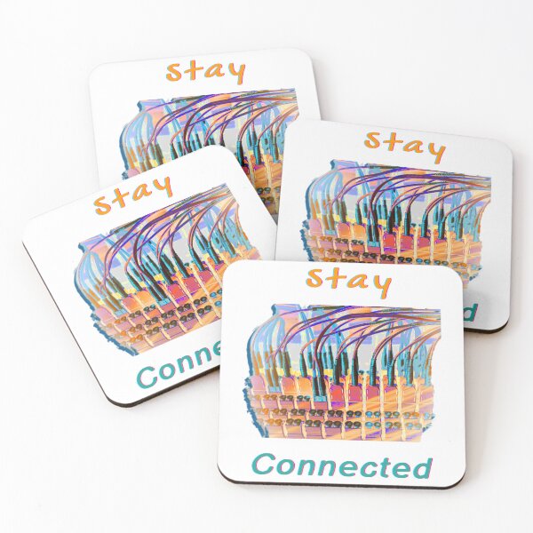 Item preview, Stay Connected, a modern computer gift, for the geek. designed and sold by PiperParrot.