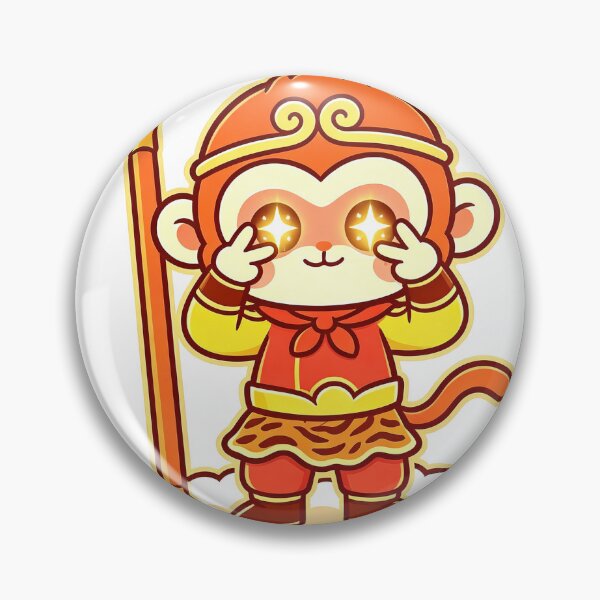 Item preview, Cute Kawaii Chibi Sun Wukong Starry Eyes designed and sold by DigArtis.