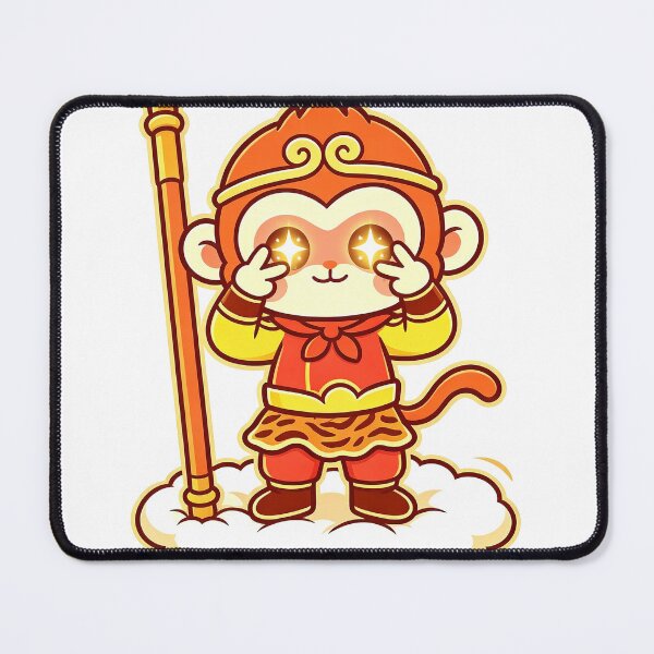 Item preview, Cute Kawaii Chibi Sun Wukong Starry Eyes designed and sold by DigArtis.