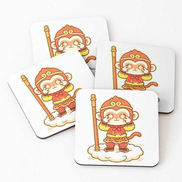 Item preview, Cute Kawaii Chibi Sun Wukong Starry Eyes designed and sold by DigArtis.