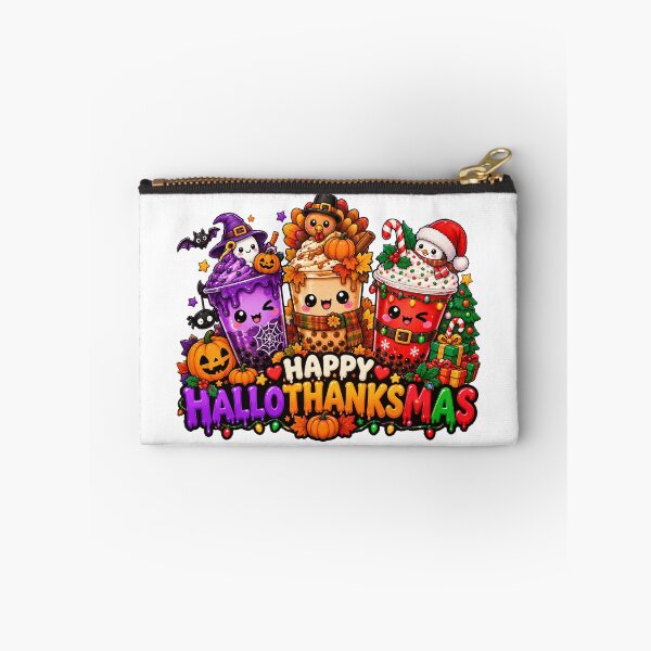 Item preview,  Happy Hallothanksmas Coffee Latte Halloween Thanksgiving Christmas designed and sold by QuiteOrbit.
