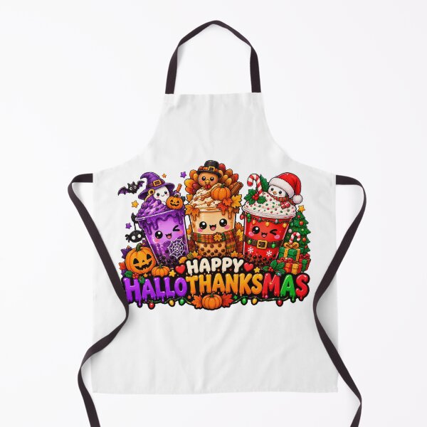 Item preview,  Happy Hallothanksmas Coffee Latte Halloween Thanksgiving Christmas designed and sold by QuiteOrbit.