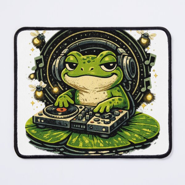 Item preview, Midnight Frog DJ – Groovy Pond Beats designed and sold by meghnad.