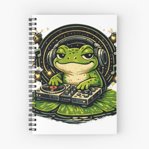 Item preview, Midnight Frog DJ – Groovy Pond Beats designed and sold by meghnad.