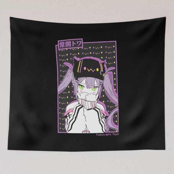 Item preview, Tokoyami Towa Anime Streetwear Vtuber Design designed and sold by RODNESAPIAN.