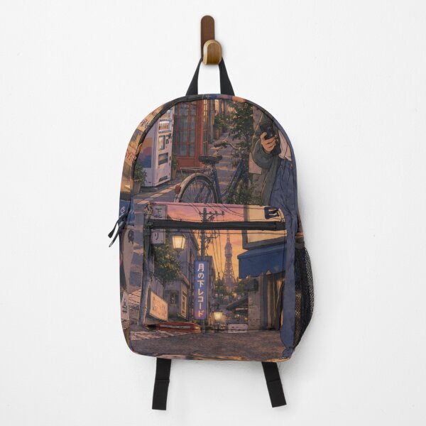 Item preview, Retro Music Shop Sunset Shimokitazawa Anime Girl designed and sold by vekotpu.