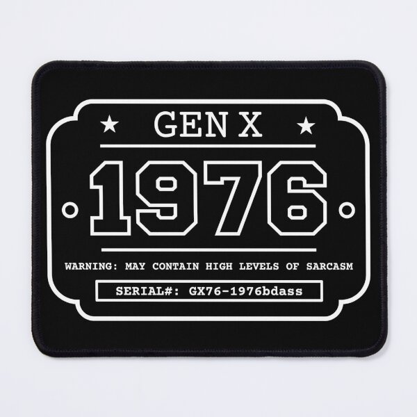 Item preview, 1976 GEN X Badge Vintage Industrial Label Generation X Design Retro Birthday Year designed and sold by HYPNK.
