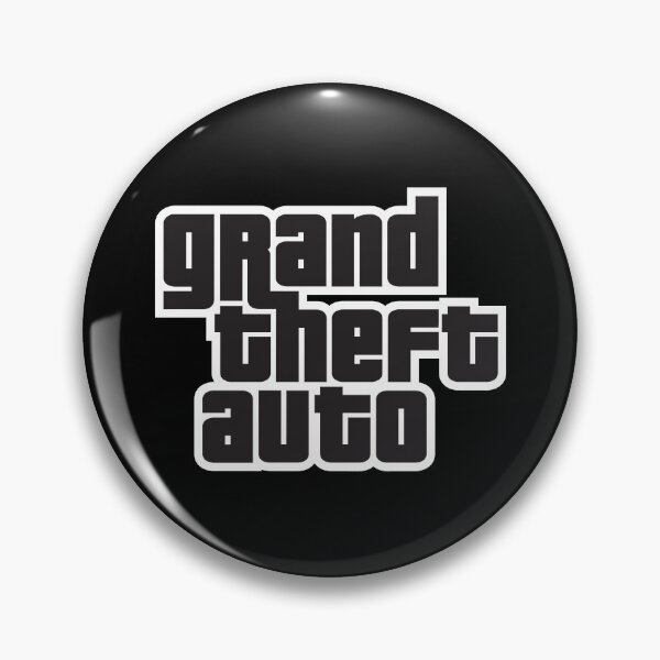 Item preview, GTA Grand Theft Auto Logo designed and sold by BubblePopRed.