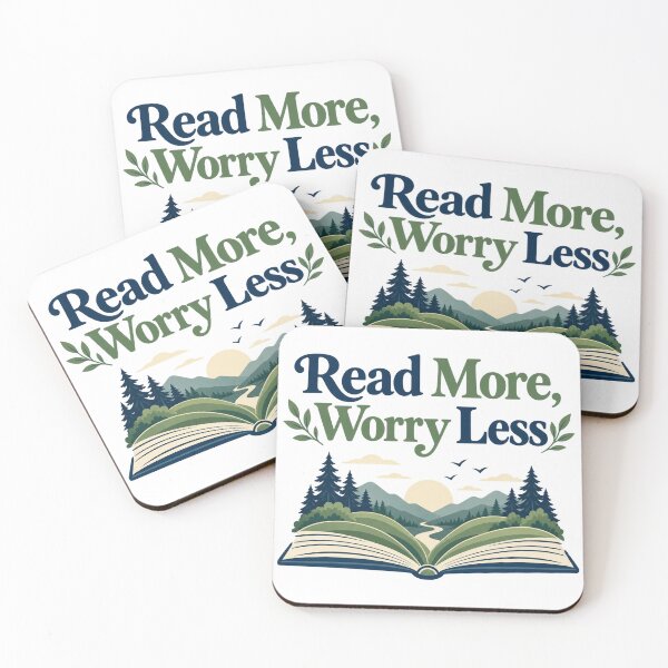 Item preview, Read More Worry Less Calm Book Lover Design designed and sold by ys96.