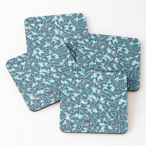 Item preview, Mint Green Camouflage Glowing Edges Seamless Digital Patterns designed and sold by ShopieHome.