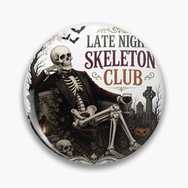 Item preview, Late Night Skeleton Club designed and sold by OliviaHayesArt.