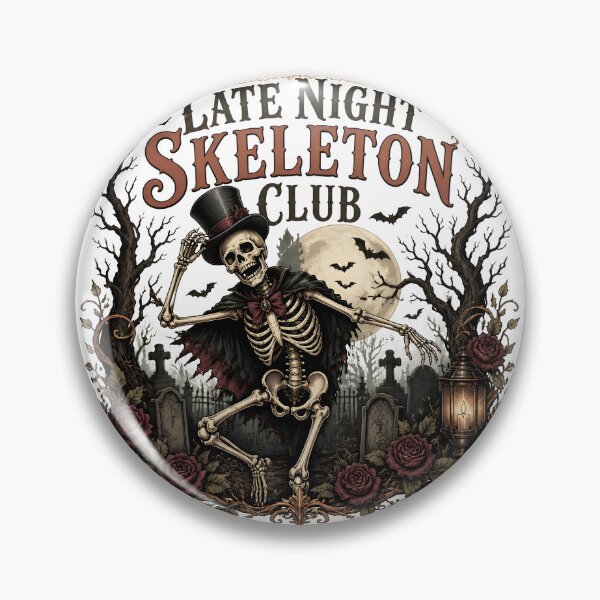 Item preview, Late Night Skeleton Club designed and sold by OliviaHayesArt.