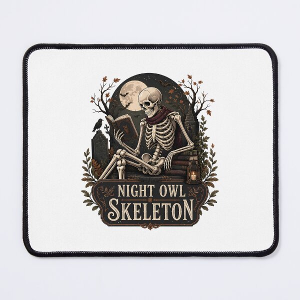 Item preview, Night Owl Skeleton designed and sold by OliviaHayesArt.