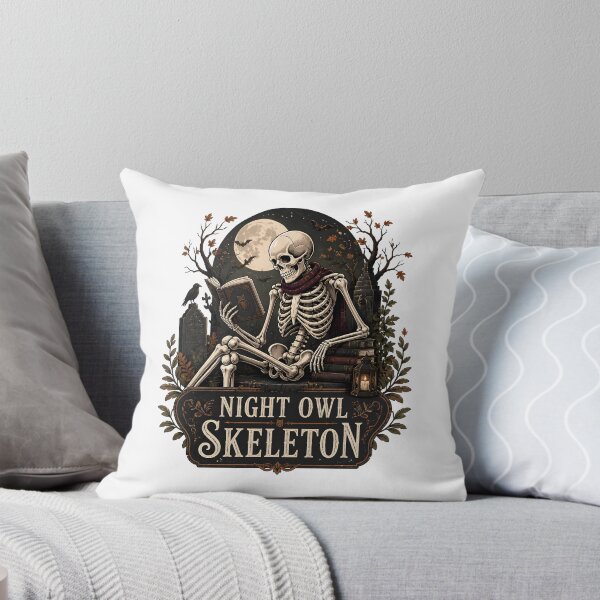 Item preview, Night Owl Skeleton designed and sold by OliviaHayesArt.