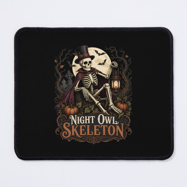 Item preview, Night Owl Skeleton designed and sold by OliviaHayesArt.