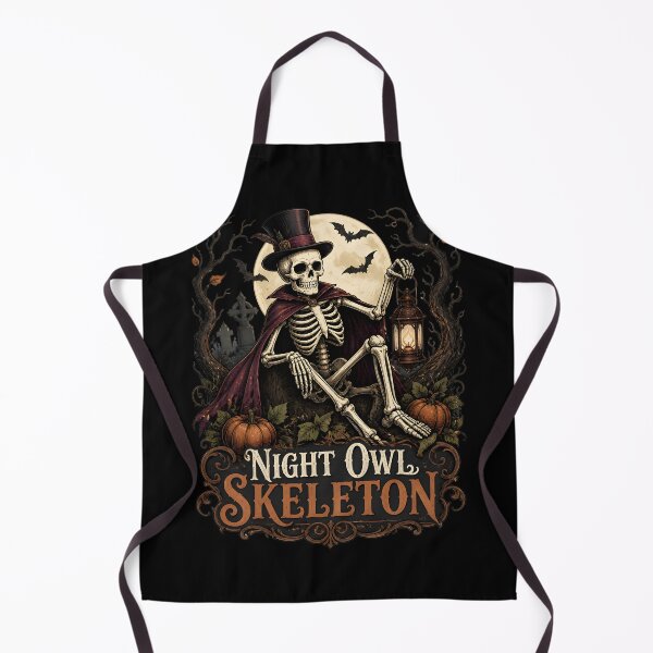 Item preview, Night Owl Skeleton designed and sold by OliviaHayesArt.