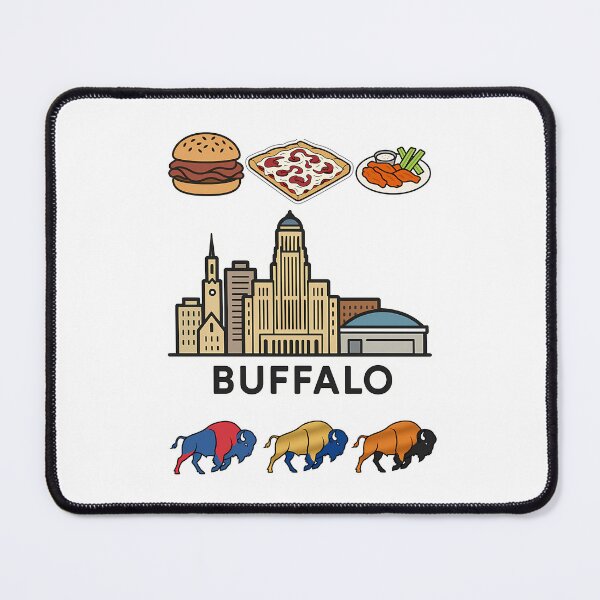 Item preview, City Landmarks Local Food Three Bison Silhouettes designed and sold by MillicentBern.