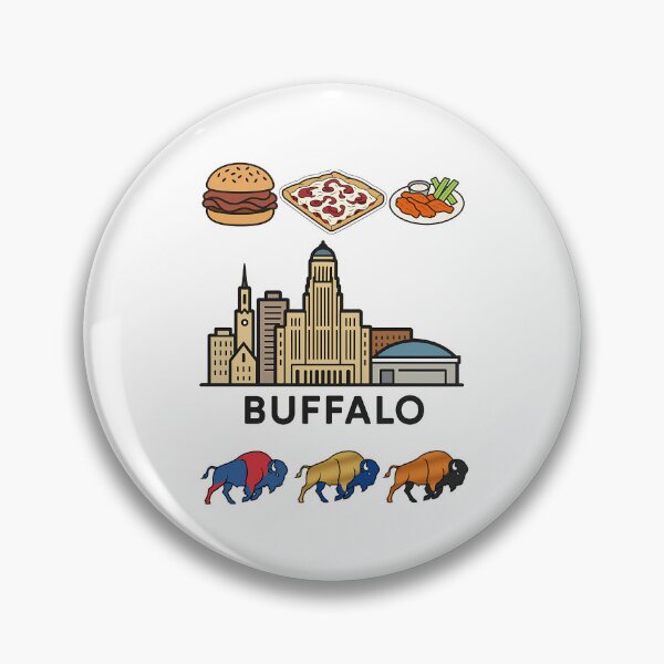 Item preview, City Landmarks Local Food Three Bison Silhouettes designed and sold by MillicentBern.