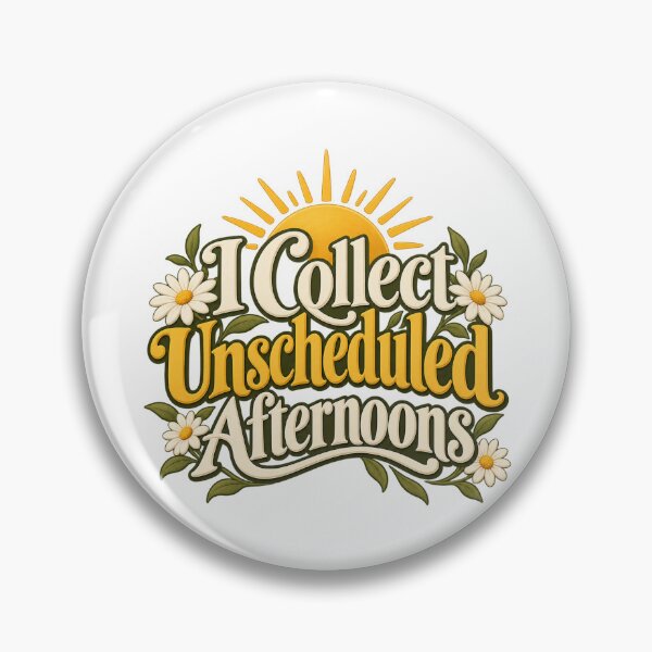 Item preview, I Collect Unscheduled Afternoons Floral Serif designed and sold by Bikivuno.