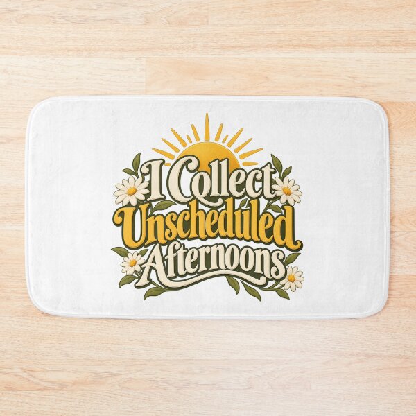 Item preview, I Collect Unscheduled Afternoons Floral Serif designed and sold by Bikivuno.
