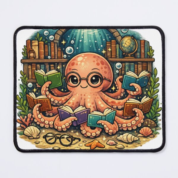 Item preview, Octopus Book Collector – Eight Arms, Endless Stories designed and sold by meghnad.
