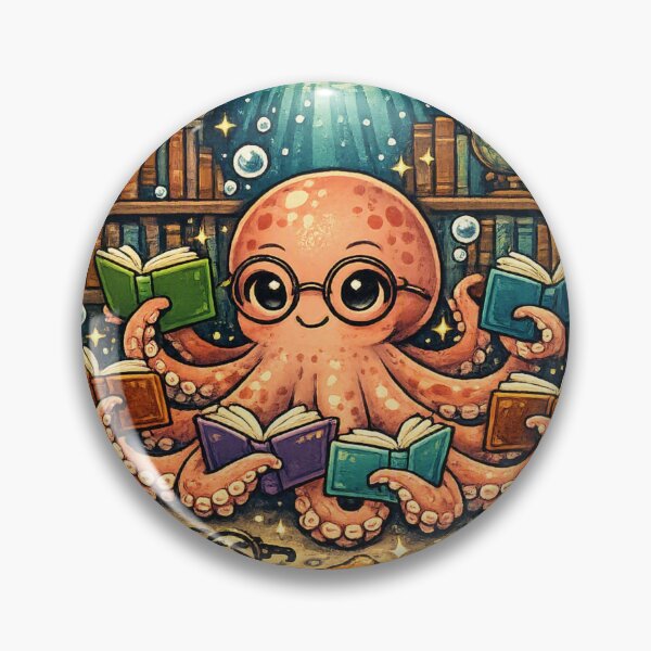 Item preview, Octopus Book Collector – Eight Arms, Endless Stories designed and sold by meghnad.