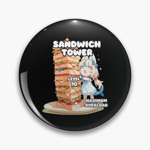 Item preview, Chibi Shark Girl Giant Sandwich Tower designed and sold by RODNESAPIAN.