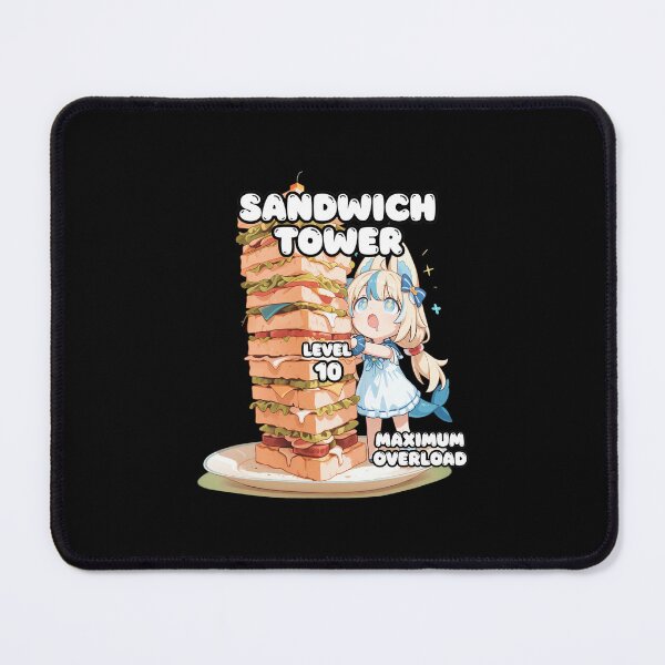 Item preview, Chibi Shark Girl Giant Sandwich Tower designed and sold by RODNESAPIAN.