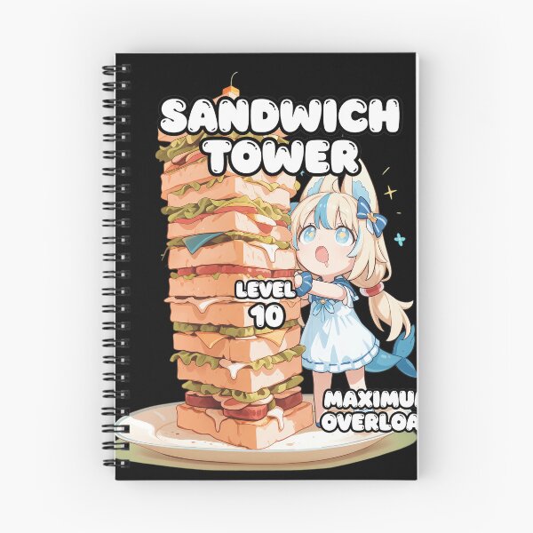 Item preview, Chibi Shark Girl Giant Sandwich Tower designed and sold by RODNESAPIAN.