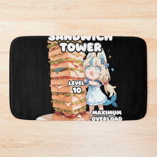 Item preview, Chibi Shark Girl Giant Sandwich Tower designed and sold by RODNESAPIAN.
