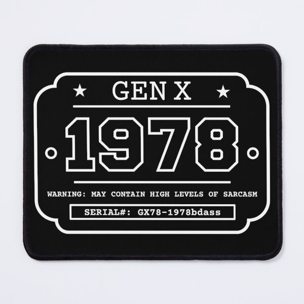 Item preview, 1978 GEN X Badge Vintage Industrial Label Generation X Design Retro Birthday Year designed and sold by HYPNK.