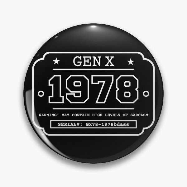 Item preview, 1978 GEN X Badge Vintage Industrial Label Generation X Design Retro Birthday Year designed and sold by HYPNK.