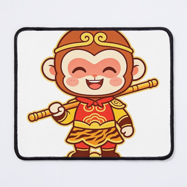 Item preview, Cute Kawaii Chibi Sun Wukong Happy Smile designed and sold by DigArtis.