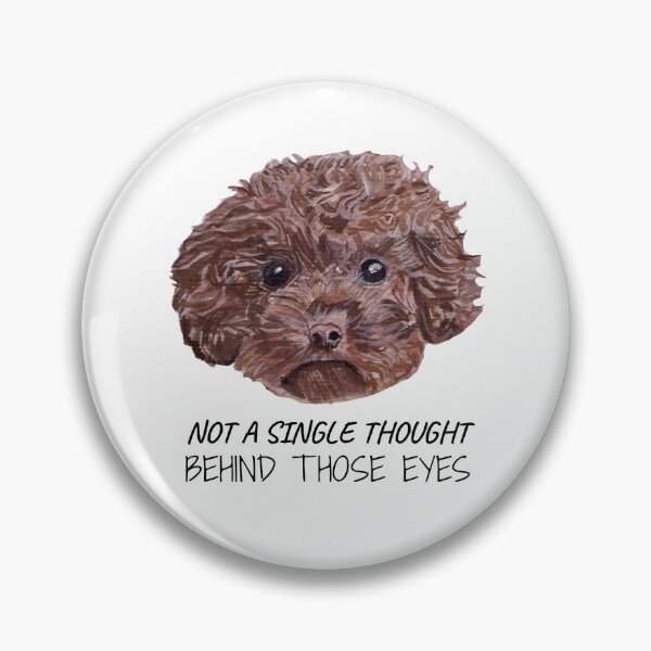 Item preview, Chocolate Brown Poodle designed and sold by viviwildpaint.