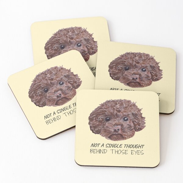 Item preview, Caniche marrón chocolate designed and sold by viviwildpaint.