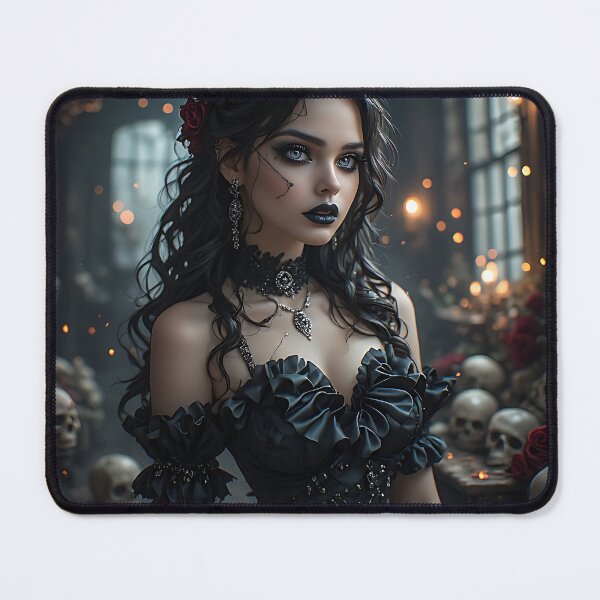 Item preview, Hot Halloween Anime Girl Goth Mommy Waifu Woman designed and sold by Your New Fixation.