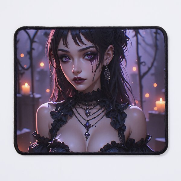 Item preview, Hot Halloween Anime Girl Goth Mommy Waifu Woman designed and sold by Your New Fixation.