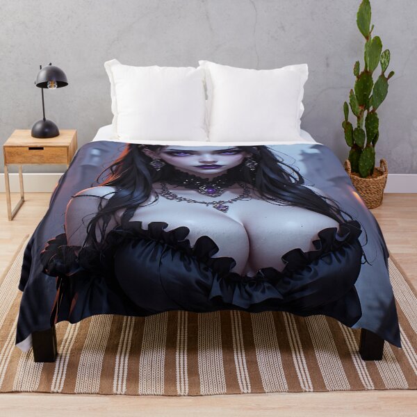 Item preview, Hot Halloween Anime Girl Goth Mommy Waifu Woman designed and sold by Your New Fixation.