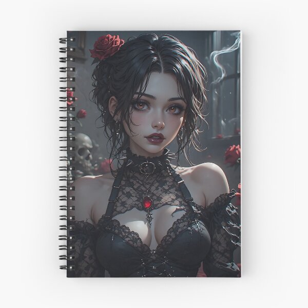 Item preview, Hot Halloween Anime Girl Goth Mommy Waifu Woman designed and sold by Your New Fixation.