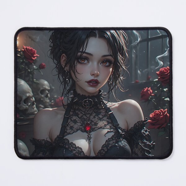 Item preview, Hot Halloween Anime Girl Goth Mommy Waifu Woman designed and sold by Your New Fixation.