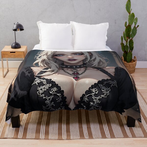 Item preview, Hot Halloween Anime Girl Goth Mommy Waifu Woman designed and sold by Your New Fixation.