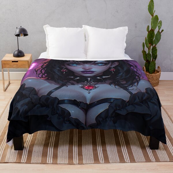 Item preview, Hot Halloween Anime Girl Goth Mommy Waifu Woman designed and sold by Your New Fixation.