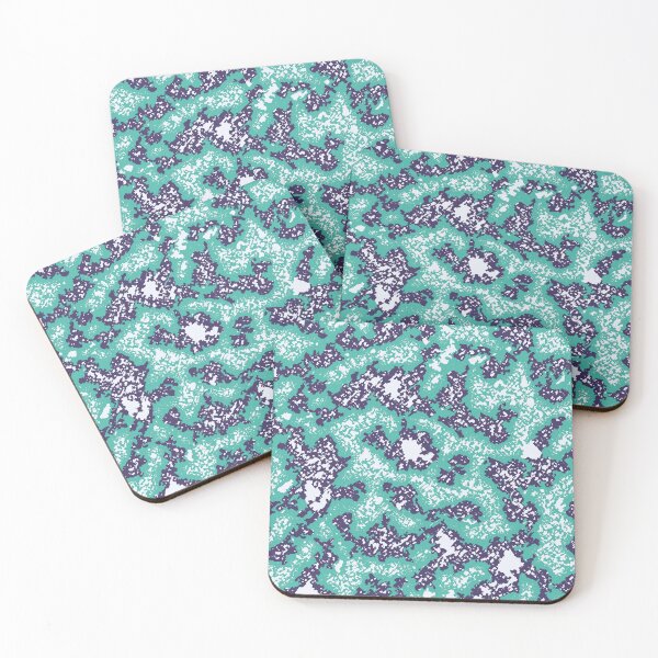 Item preview, Mint Green Camouflage Charcoal Effect Seamless Digital Patterns designed and sold by ShopieHome.