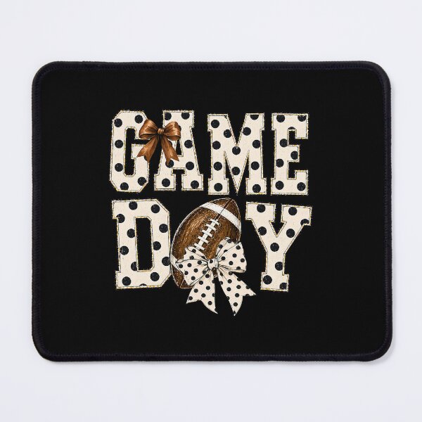 Item preview, Preppy Game Day Polka Dot Football Bow designed and sold by thefirstbroo.