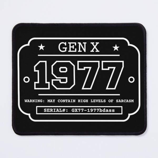 Item preview, 1977 GEN X Badge Vintage Industrial Label Generation X Design Retro Birthday Year designed and sold by HYPNK.