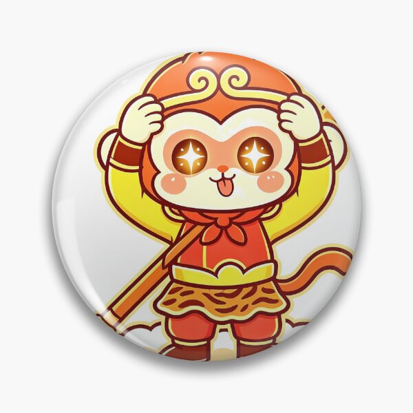 Item preview, Cute Kawaii Chibi Sun Wukong Silly Starry Eyes designed and sold by DigArtis.