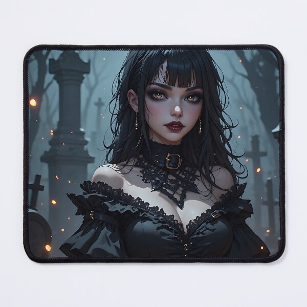 Item preview, Hot Halloween Anime Girl Goth Mommy Waifu Woman designed and sold by Your New Fixation.