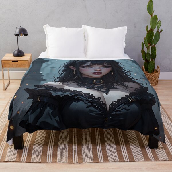Item preview, Hot Halloween Anime Girl Goth Mommy Waifu Woman designed and sold by Your New Fixation.