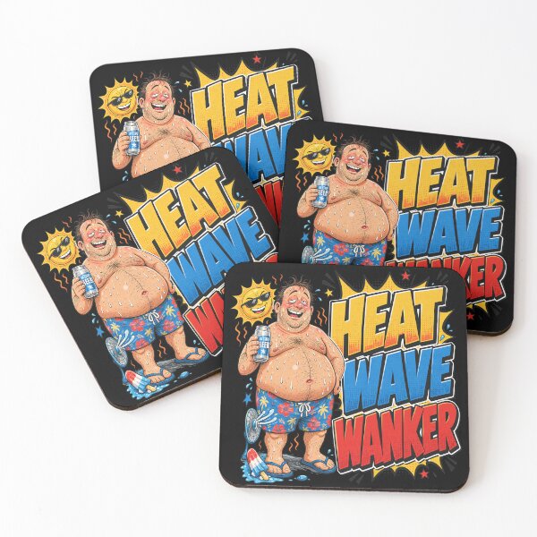 Item preview, Heat Wave Wanker Summer Humor Comic Art designed and sold by RODNESAPIAN.